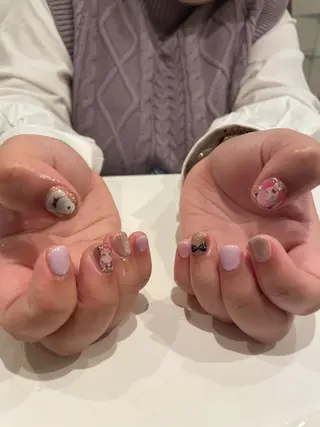 ネイル 束感まつ毛/ネイル/ LED♥KIRARAのマツエク・マツパデザイン