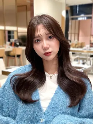 ロング カラー 🇰🇷韓国風くびれ ヘア🇰🇷中村優大のヘアスタイル