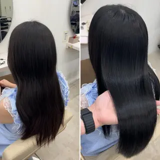 ロング 髪質改善/縮毛矯正 梅田茶屋町/西尾祐作のヘアスタイル
