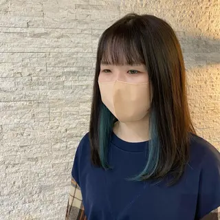 セミロング カラー Agu hair TENOE大宮氷川参道店所属・☀️透明感艶感カラー 増田魁土☀️のヘアスタイル