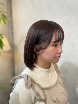 ミディアム ユキナ／和歌山美容室 /lanugoのヘアスタイル