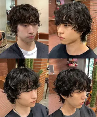 パーマ メンズ 今宫 ななのヘアスタイル