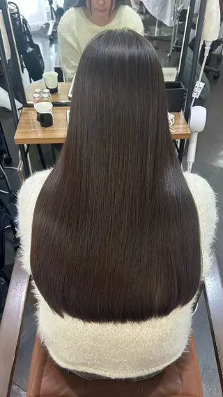 ロング カラー パーマ ヘアアレンジ 🍒ᩚ名駅/艶髪 縮毛矯正/あゆ🍒ᩚのヘアスタイル