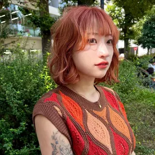 ミディアム カラー 韓国ヘア /男女❄️ 細江 美紅のヘアスタイル