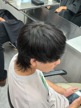 ミディアム カラー パーマ メンズ メンズパーマ特化 🔥韓国ヘア職人🔥のヘアスタイル