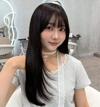 ロング カラー ボブ/縮毛矯正/美髪 髪質改善/大和田拓夢のヘアスタイル