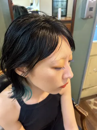 ミディアム KURIA‪‪*⋆ஐ ブリーチ/韓国ヘアのヘアスタイル