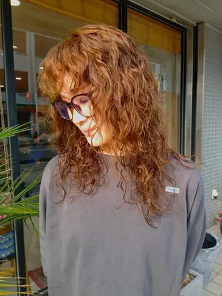 ロング パーマ レイヤー/パーマ 海外風/nanamiのヘアスタイル