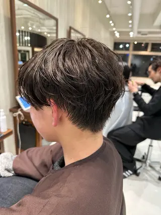 パーマ メンズ ブリーチ/艶カラー カノ🌼のヘアスタイル