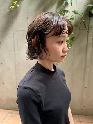 ショート パーマ ボブ/ショート 吉田竣のヘアスタイル