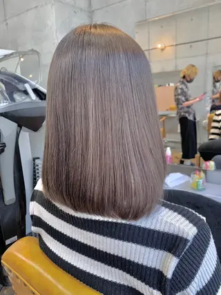 セミロング カラー ルーツカラー/ デザインカラー/井川のヘアスタイル