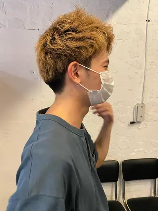 ショート カラー ヘアアレンジ satsuki 暖色・ブラウンカラーのヘアスタイル