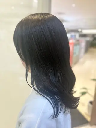 ミディアム カラー 髪質改善/縮毛矯正 ササキナツミのヘアスタイル