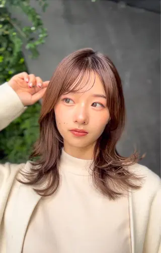 ミディアム 縮毛矯正 /横山陸人のヘアスタイル