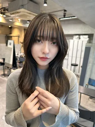 ミディアム オシャレ髪✔️ 店長オオキアキヒロのヘアスタイル
