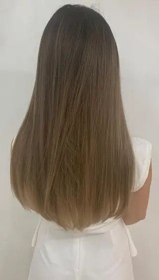 ロング カラー 京都大人女性ショート 徒歩1分/秋山のヘアスタイル