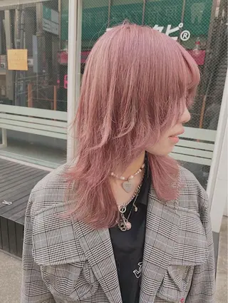 ミディアム ❄️💛エクステ ブリーチ❄️yukiのヘアスタイル