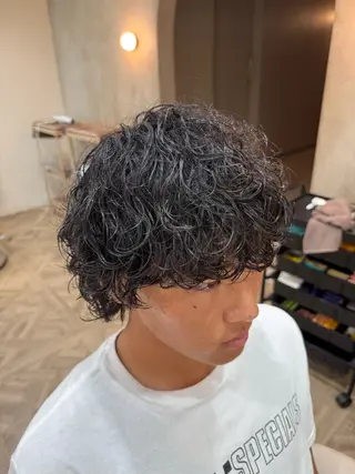 パーマ メンズ 市原亮/名古屋駅/ ツイスパ/波巻きのヘアスタイル