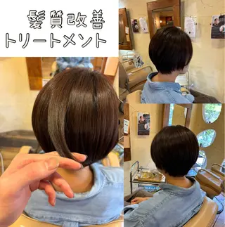 ショート カラー 大鹿 数馬のヘアスタイル