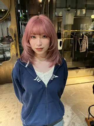 ショート カラー ヘアアレンジ ハイトーン/美髪矯正 🍃大江拓実のヘアスタイル