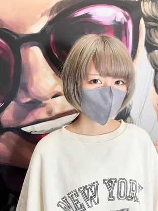 ミディアム カラー パーマ ヘアアレンジ メンズ キッズ ネイル マツエク・マツパ アイブロウ times salon名駅所属・久木原 ゆりのヘアスタイル