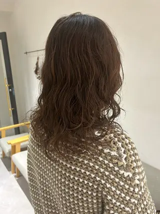 ミディアム パーマ パーマ特化 フシキサトシのヘアスタイル
