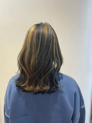 セミロング 艶カラー asukaのヘアスタイル