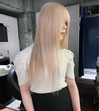 ロング カラー 🧡色落ちまで2度綺 麗なカラー🧡ヨシキのヘアスタイル