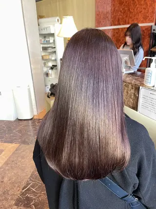 セミロング CARE SHINSAIBASHI所属・縮毛・酸性ストレート 特化のヘアスタイル