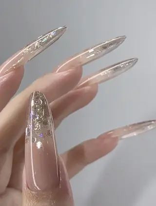 ネイル ロングネイル長さ出し 専門Spade Qのネイルデザイン