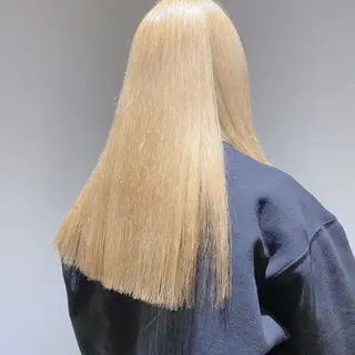 ロング カラー 美髪ストレート 川本雄己のヘアスタイル