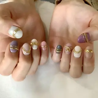 ネイル 💎🐰 saki. m 🐰💎のネイルデザイン