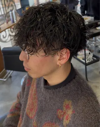 ミディアム パーマ 田村 丈晴/カラー/パーマのヘアスタイル