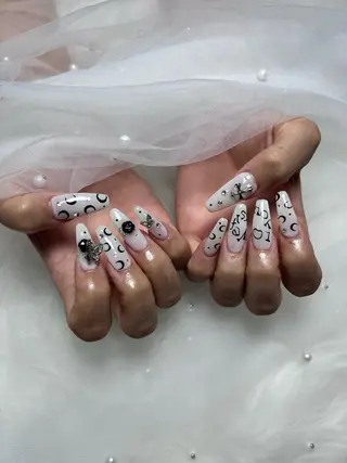 ロング 28ネイルㅤㅤㅤㅤ ことはのネイルデザイン