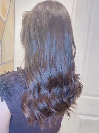 ロング カラー 髪質改善×矯正🫧 韓国ヘアasamiのヘアスタイル
