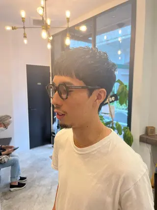 ショート パーマ メンズ 香取 康平のヘアスタイル