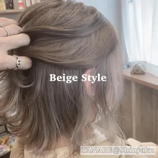 ミディアム カラー 🫧代表/新宿駅近/ 限定価格🫧田辺貴裕のヘアスタイル