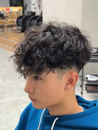 ショート パーマ メンズ メンズパーマ/ 新潟駅/佐藤裕のヘアスタイル