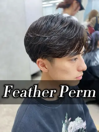 ショート パーマ メンズ k.e.y銀座店所属・安藤幹人 メンズカット/パーマのヘアスタイル