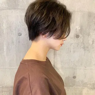 ショート カラー ﾊｲﾄｰﾝ/ｼｮｰﾄ 村上淳乃🐥のヘアスタイル