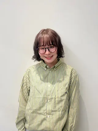 カラー パーマ 島田 果央のヘアスタイル