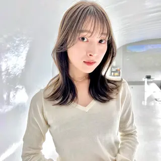 ミディアム カラー okaPPachan 🍇AKINA🍇のヘアスタイル