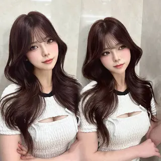 ロング カラー MAEUL   NAGOYA所属・kaho /レイヤーカットのヘアスタイル