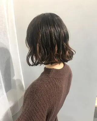 ショート パーマ ロングパーマ木村 ボブパーマのヘアスタイル