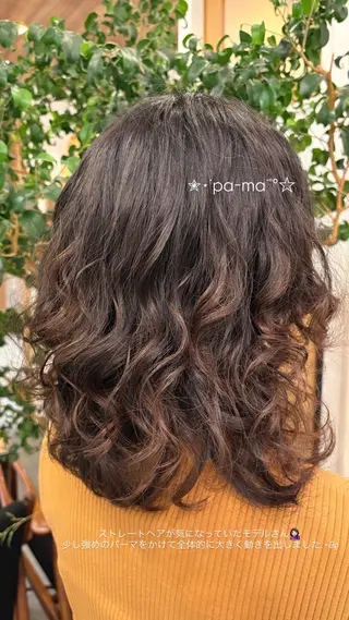 セミロング パーマ :)) Konoha⋆｡˚✩のヘアスタイル