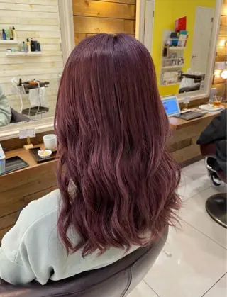 ロング カラー ちぐさ/暖色/ ワンカラー🤍のヘアスタイル