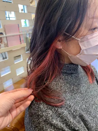 セミロング カラー chill out 南塚口本店のヘアスタイル