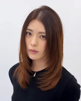 ミディアム Hana ハイトーン🕯🩰のヘアスタイル