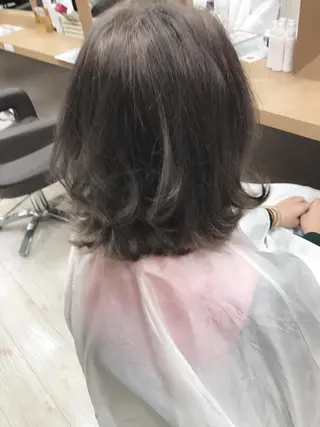 ショート カラー パーマ ヘアアレンジ メンズ キッズ ネイル マツエク・マツパ Lien 深井店のヘアスタイル