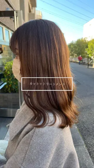 ロング メンズバレイヤージュ 斉藤春のヘアスタイル